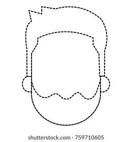 young man head avatar character