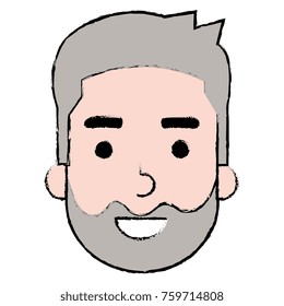 young man head avatar character