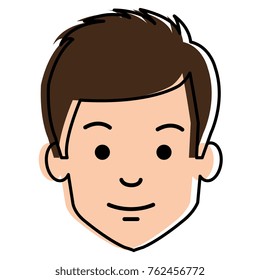 young man head avatar character