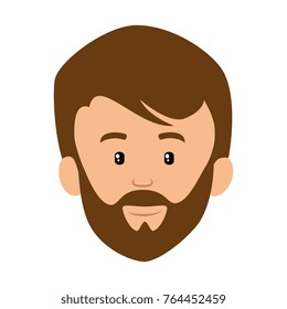 young man head avatar character