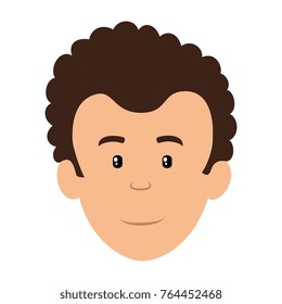 young man head avatar character