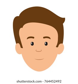 young man head avatar character