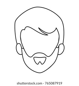 young man head avatar character