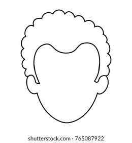 young man head avatar character