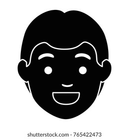 young man head avatar character