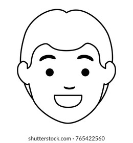 young man head avatar character