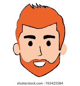 young man head avatar character