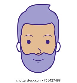 young man head avatar character