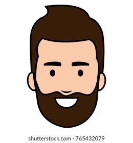 young man head avatar character