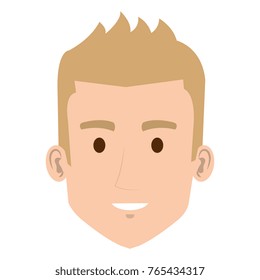 young man head avatar character