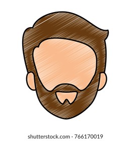 young man head avatar character