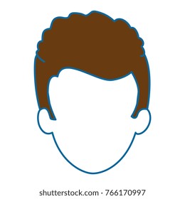 young man head avatar character