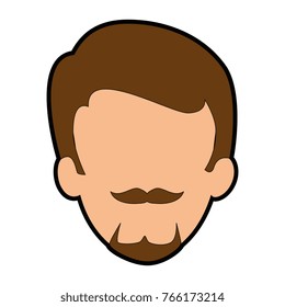 young man head avatar character