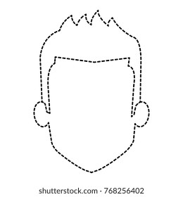 young man head avatar character