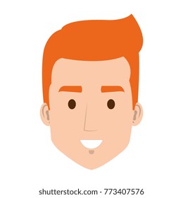 young man head avatar character