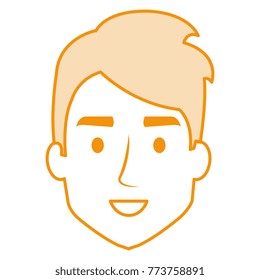 young man head avatar character