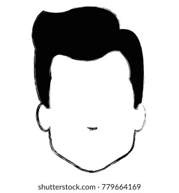 young man head avatar character