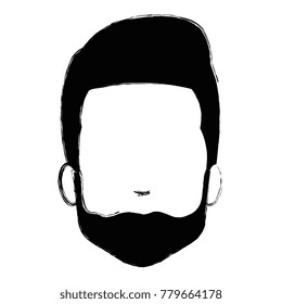 young man head avatar character