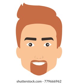 young man head avatar character