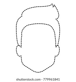 young man head avatar character