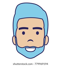 young man head avatar character