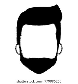 young man head avatar character