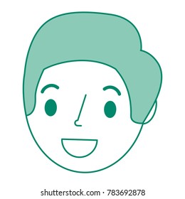 young man head avatar character