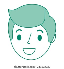 young man head avatar character