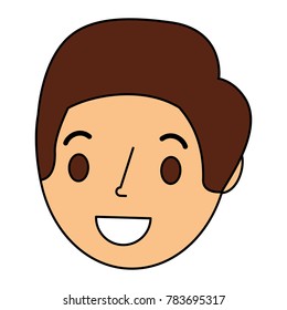 young man head avatar character