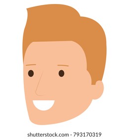 young man head avatar character