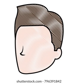 young man head avatar character