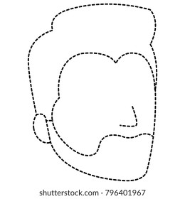 young man head avatar character