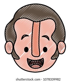 young man head character