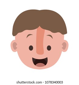 young man head character