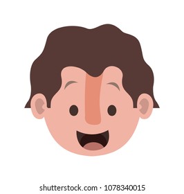 young man head character
