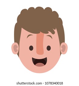 young man head character