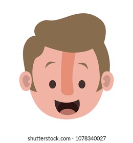 young man head character