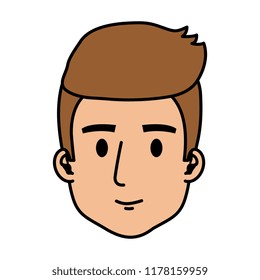 young man head character