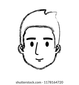 young man head character
