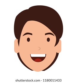 young man head character