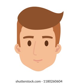 young man head character