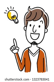 Young man: idea, inspiration