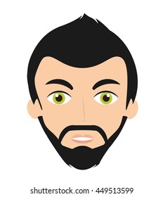 young man  isolated icon design, vector illustration  graphic 