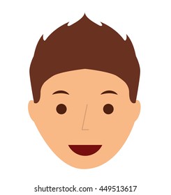 young man  isolated icon design, vector illustration  graphic 