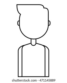 young man isolated icon vector illustration design