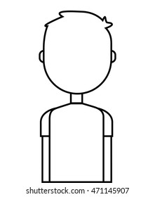 young man isolated icon vector illustration design