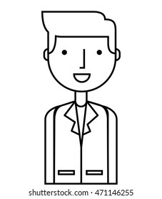 young man isolated icon vector illustration design