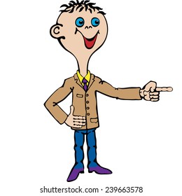 A young man in a jacket.