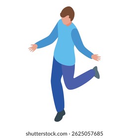 Young man is jogging, illustrating a healthy and active lifestyle