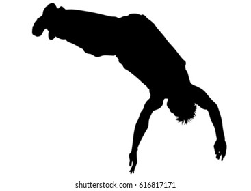 Young man in a jump on white bakground